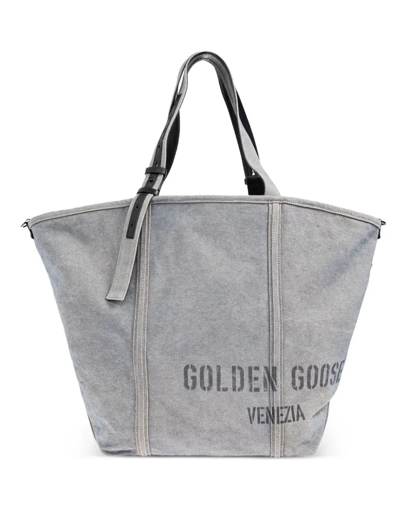 Golden Goose Handtasche mit Logo-Print - Grau Grau