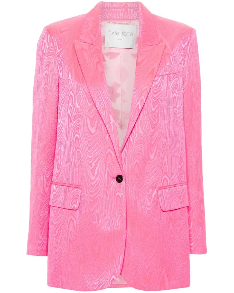 forte_forte Einreihiger Blazer Rosa