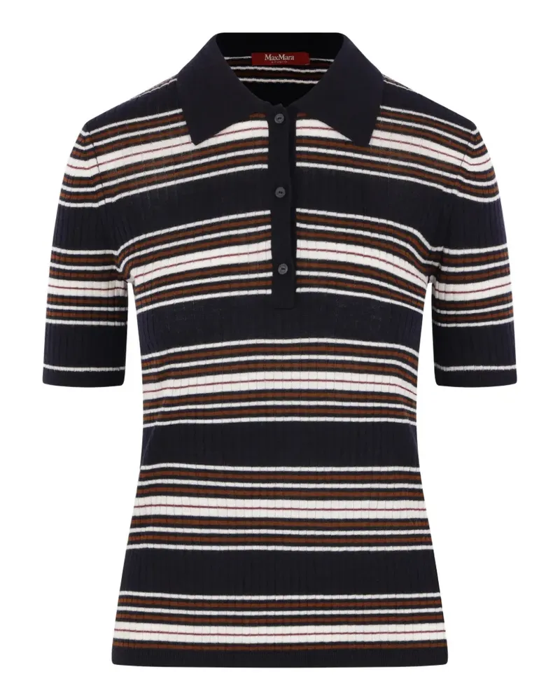 Max Mara striped ribbed sweater - Blau Blau