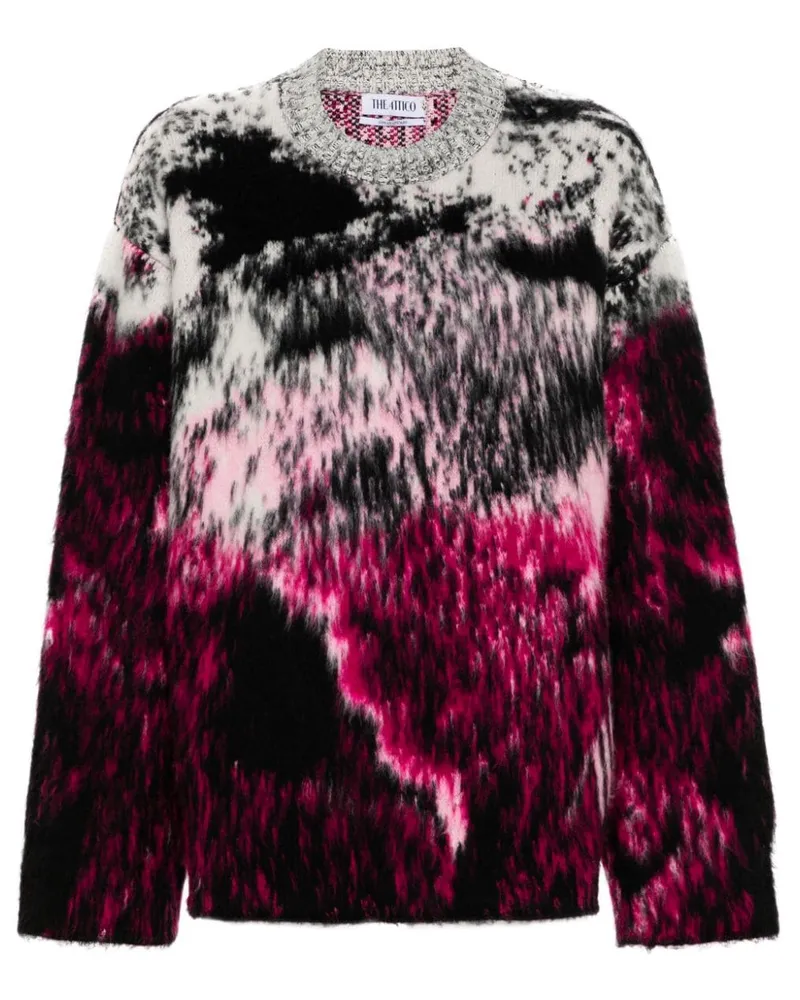 ATTICO Pullover mit Animal-Print - Schwarz Schwarz