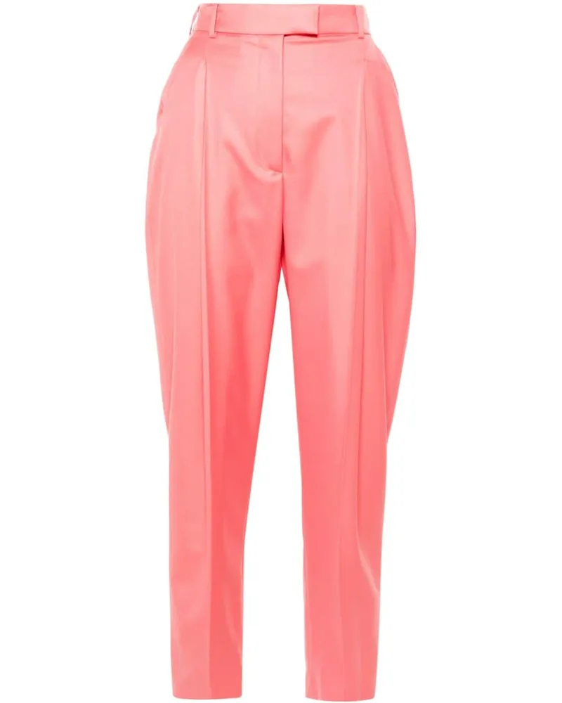 Alexander McQueen Hose mit Bundfalten - Rosa Rosa