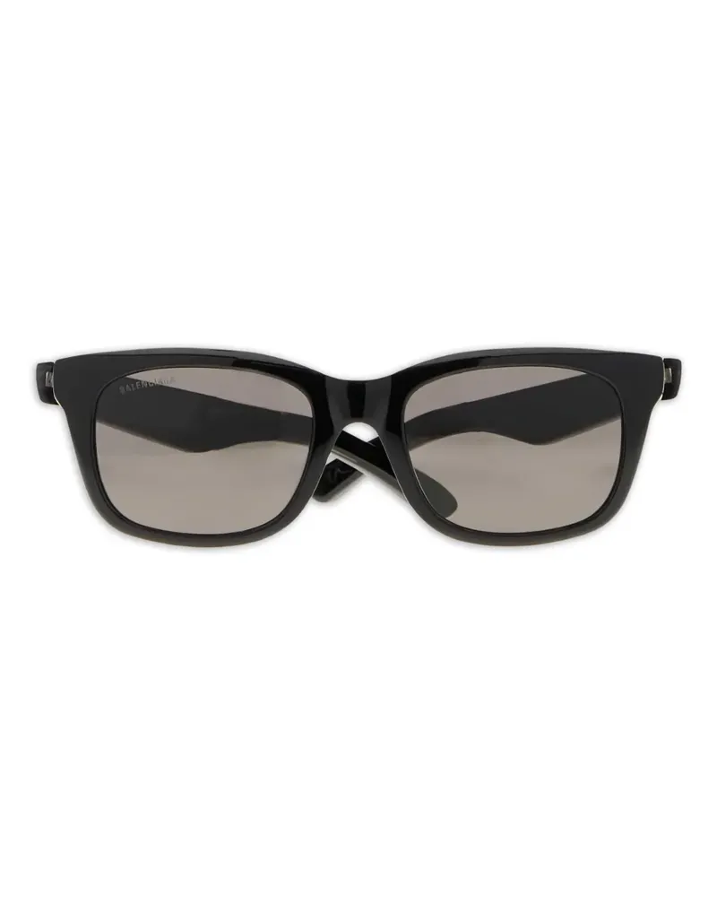 Balenciaga Sonnenbrille mit eckigem Gestell - Schwarz Schwarz