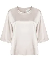 forte_forte T-Shirt aus Satin Nude