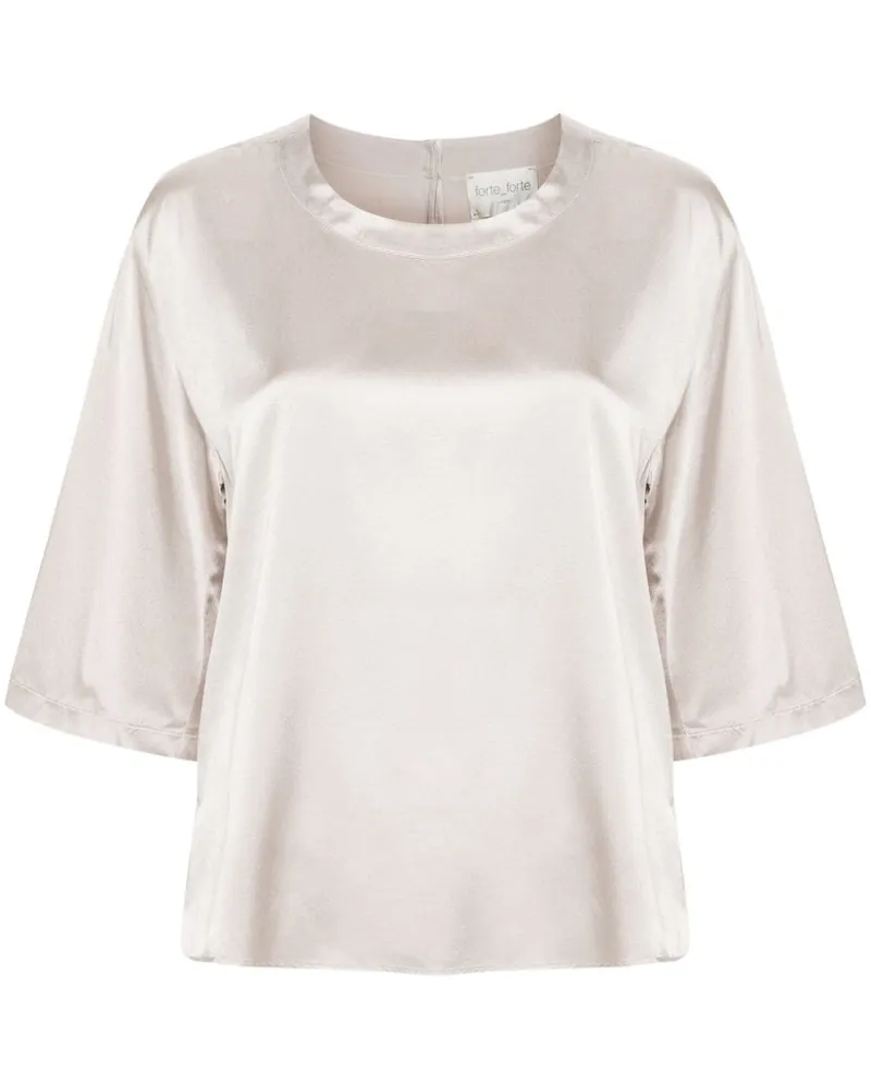 forte_forte T-Shirt aus Satin Nude