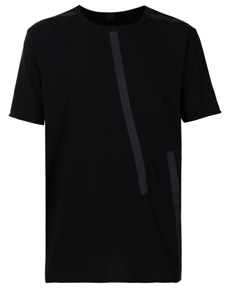 Isaac Sellam T-Shirt mit Besatzstreifen - Schwarz Schwarz