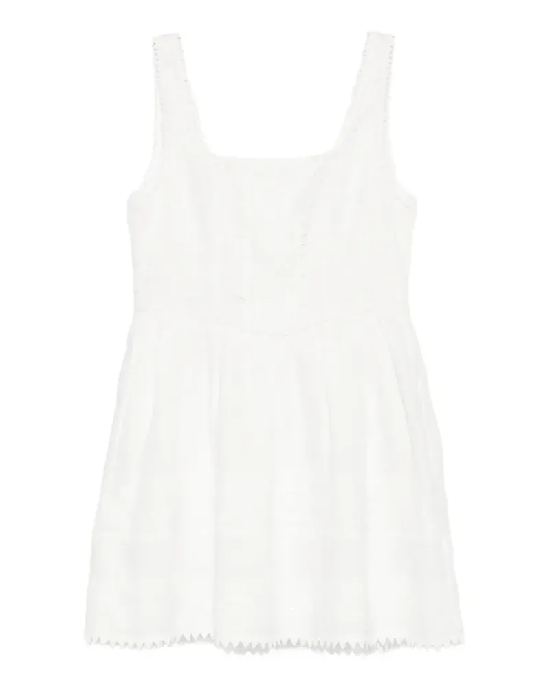WAIMARI Serena lace-trim mini dress - Weiß Weiß