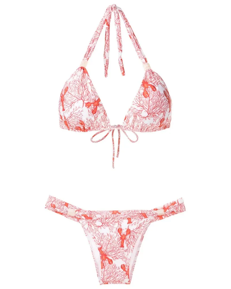 BRIGITTE Bikini mit Print Rot