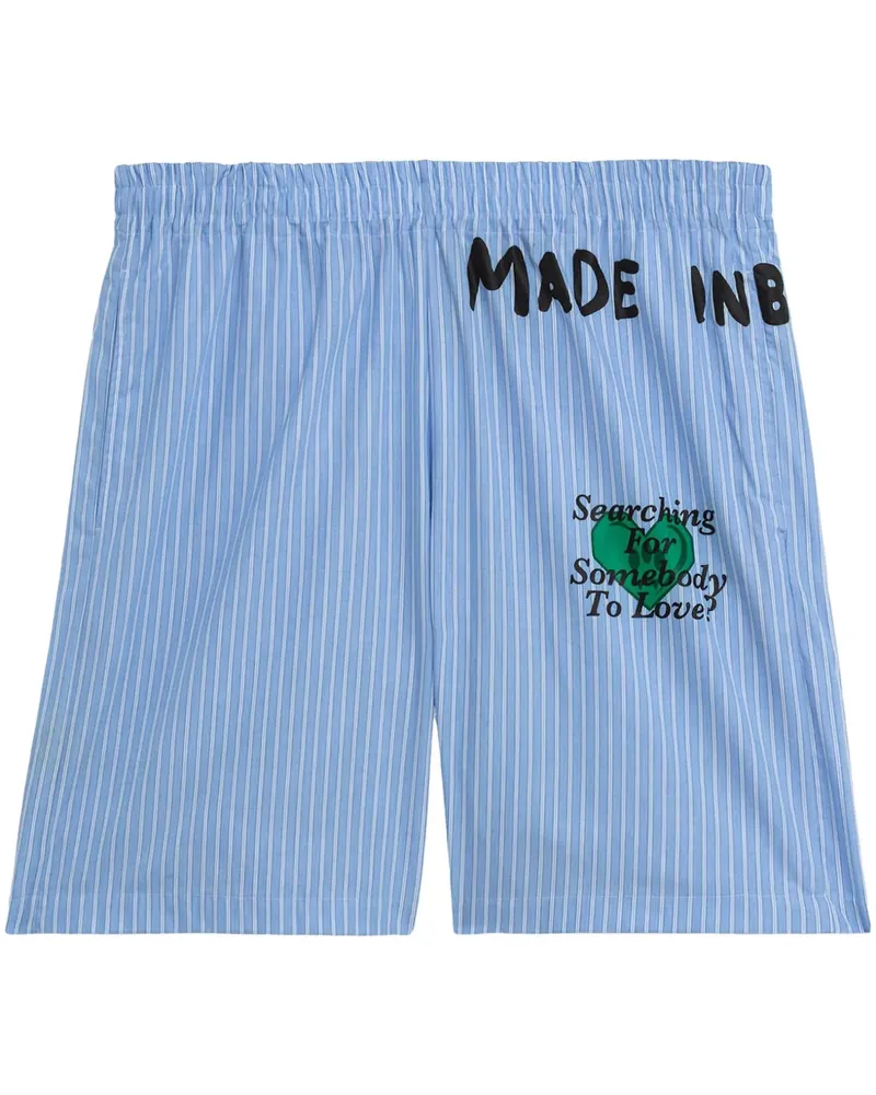 BARROW Shorts mit Logo - Blau Blau