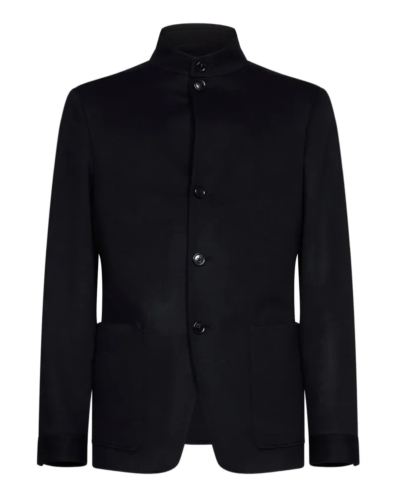 Ermenegildo Zegna Marineblaue Oasi Kaschmir Il Conte Jacke Blau