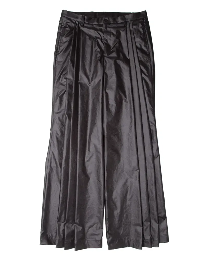 Yoshio Kubo Hose mit Falten - Schwarz Schwarz
