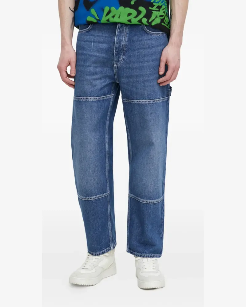 HUGO BOSS Jeans mit Logo-Applikation - Blau Blau
