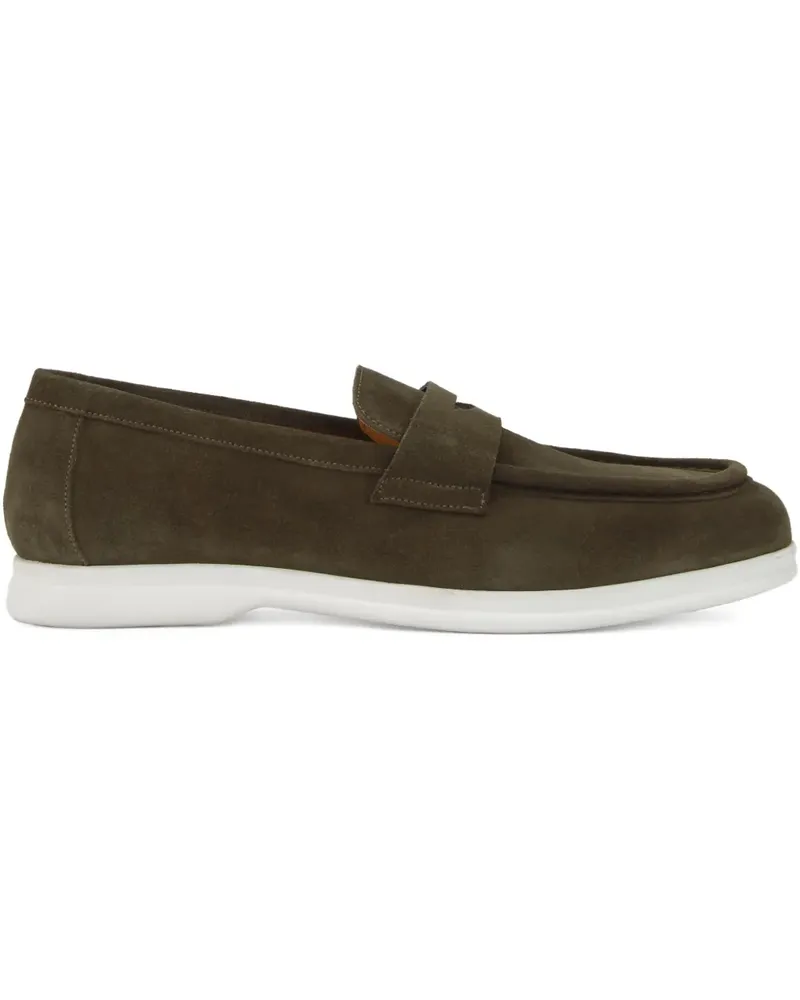 CALCE Penny-Loafer aus Wildleder - Grün Grün