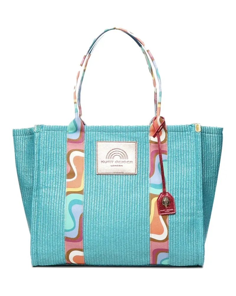 Kurt Geiger Tote Bag mit Logo-Prägung - Blau Blau