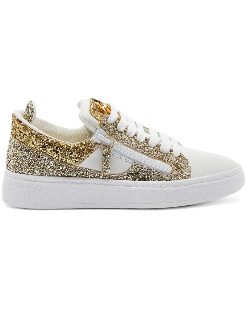 Giuseppe Zanotti Sneakers mit Glitter-Effekt - Gold Gold