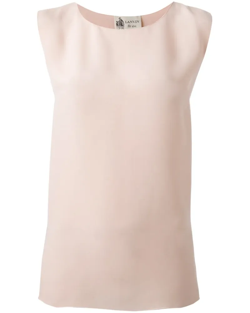 Lanvin Drapiertes Seidentop - Rosa Rosa