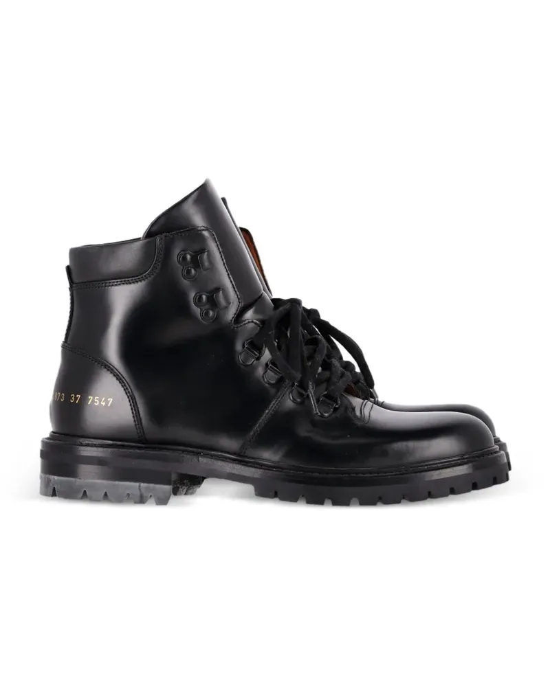 Common Projects Schnürstiefel aus Leder - Schwarz Schwarz