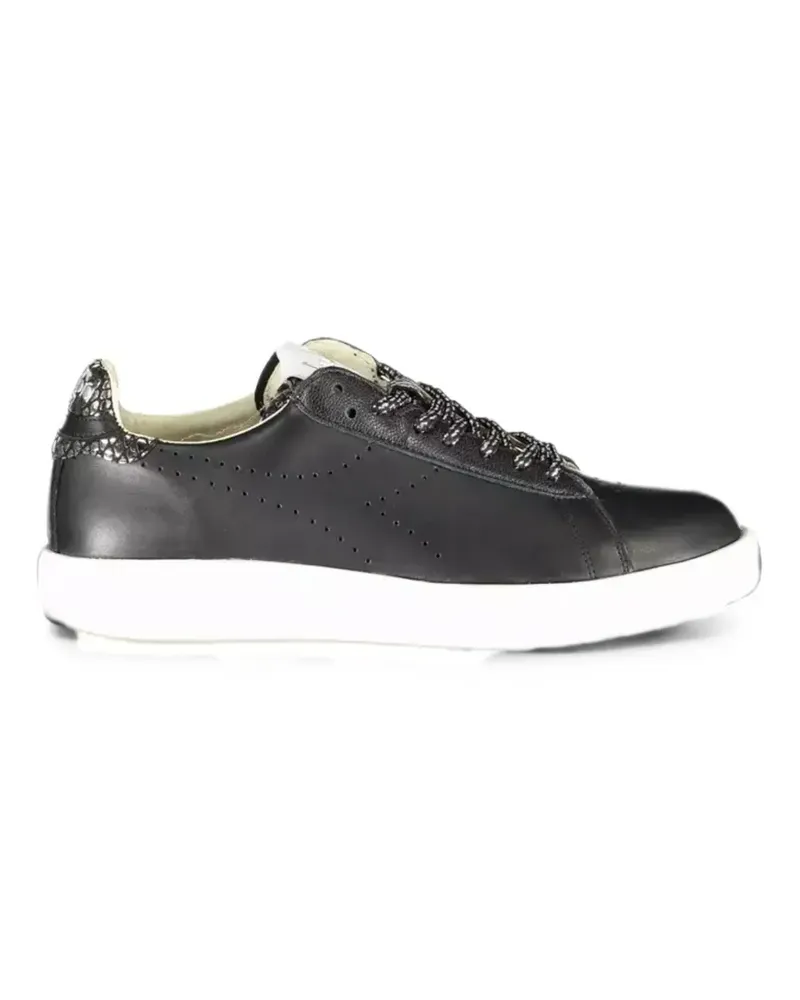 Diadora Perforierte Sneakers mit Schlangen-Effekt - Schwarz Schwarz