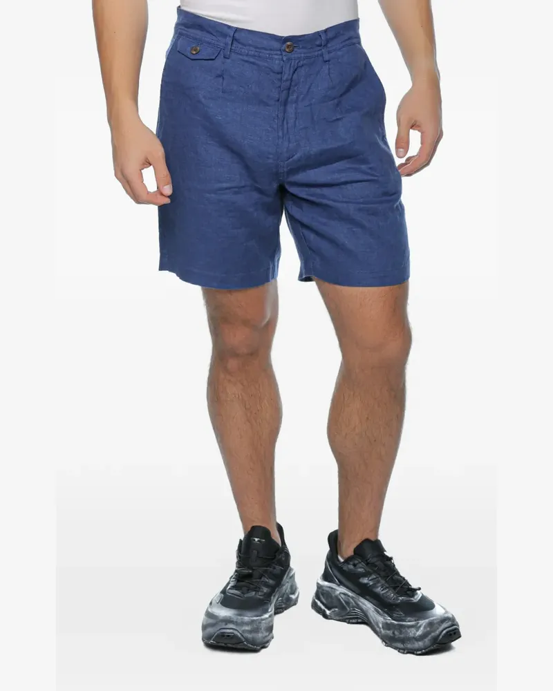 ECOALF Tika Shorts aus Bio-Leinen - Blau Blau