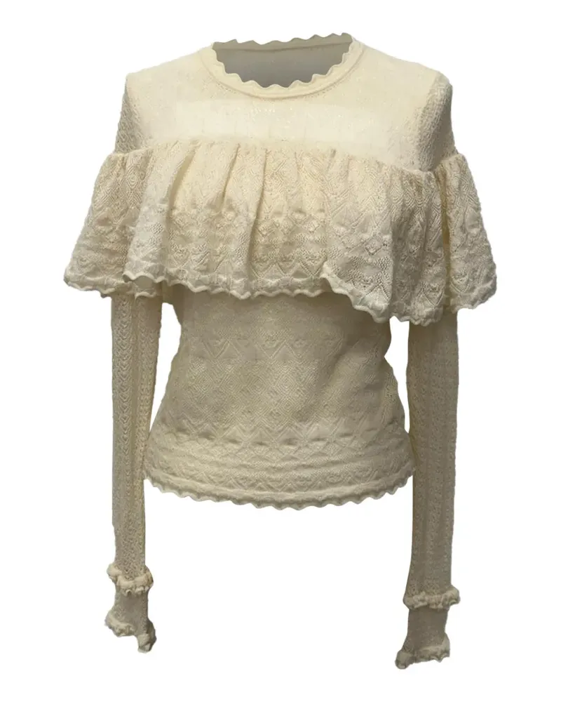 Ulla Johnson Augustina ruffled sweater - Nude Nude