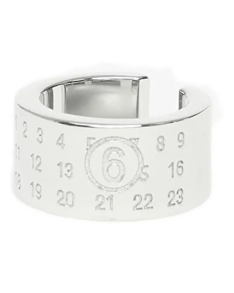 Maison Margiela Numeric ear cuff - Silber Silber