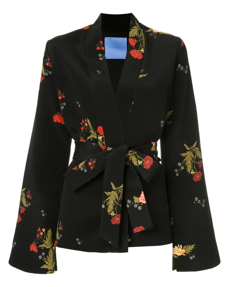 macgraw Cognac' Mantel - Schwarz Schwarz