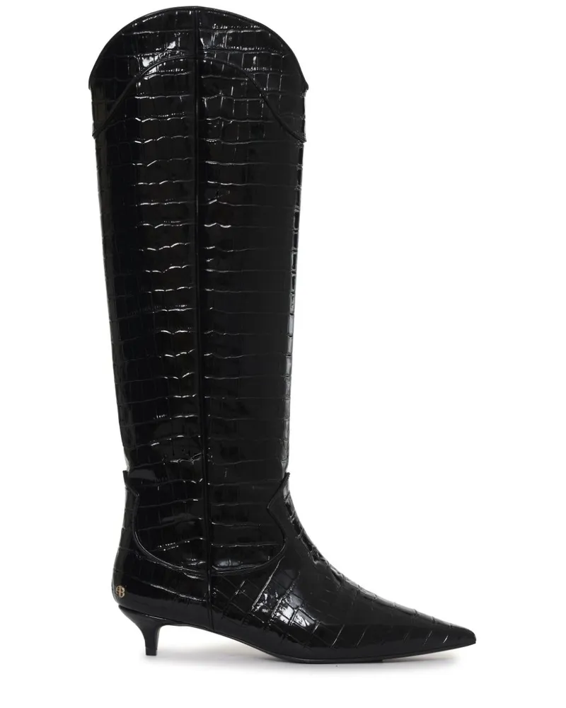 Anine Bing Tall Rae Stiefel 40mm Schwarz