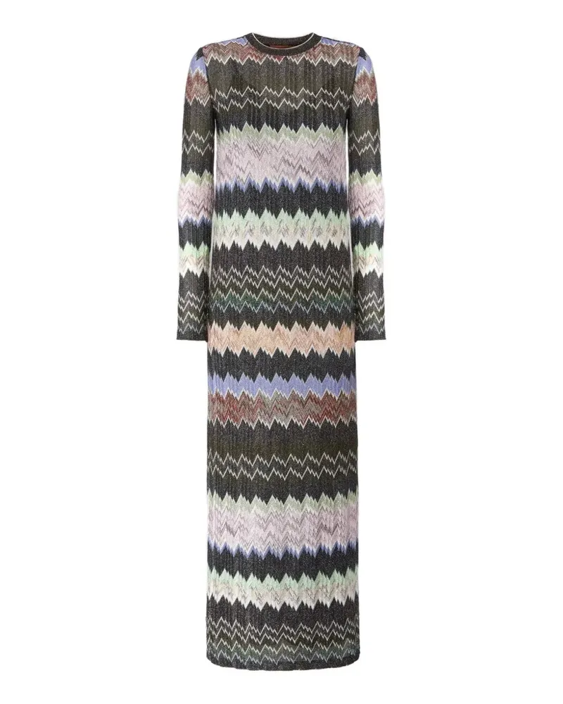 Missoni Kleid mit Zickzackmuster - Schwarz Schwarz