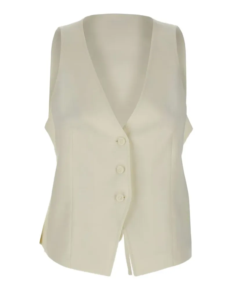 HUGO BOSS modern-fit waistcoat with open back - Nude Nude