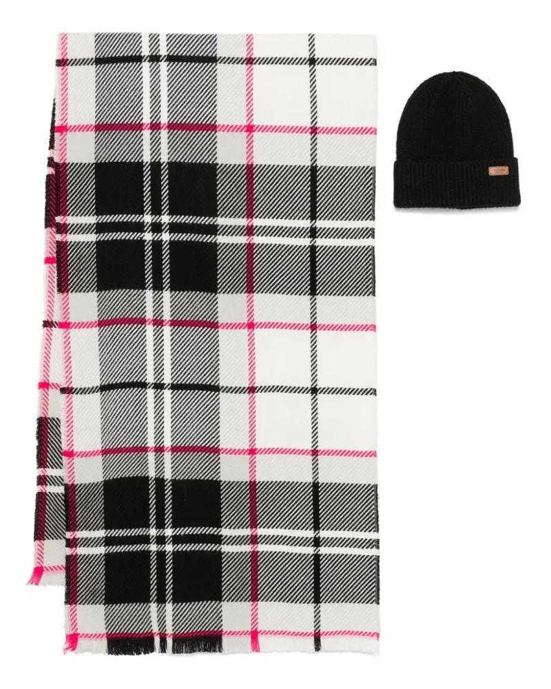 Barbour Pendle Schal-Set - Schwarz Schwarz