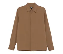 Langärmeliges Hemd - Braun