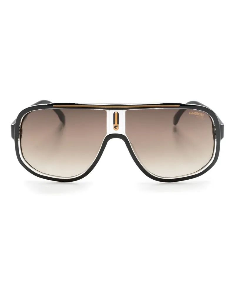 Carrera Pilotenbrille mit Farbverlaufgläsern - Schwarz Schwarz