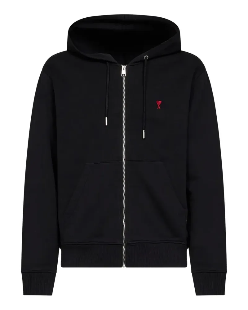 AMI Paris Ami de Coeur Kapuzenjacke - Schwarz Schwarz