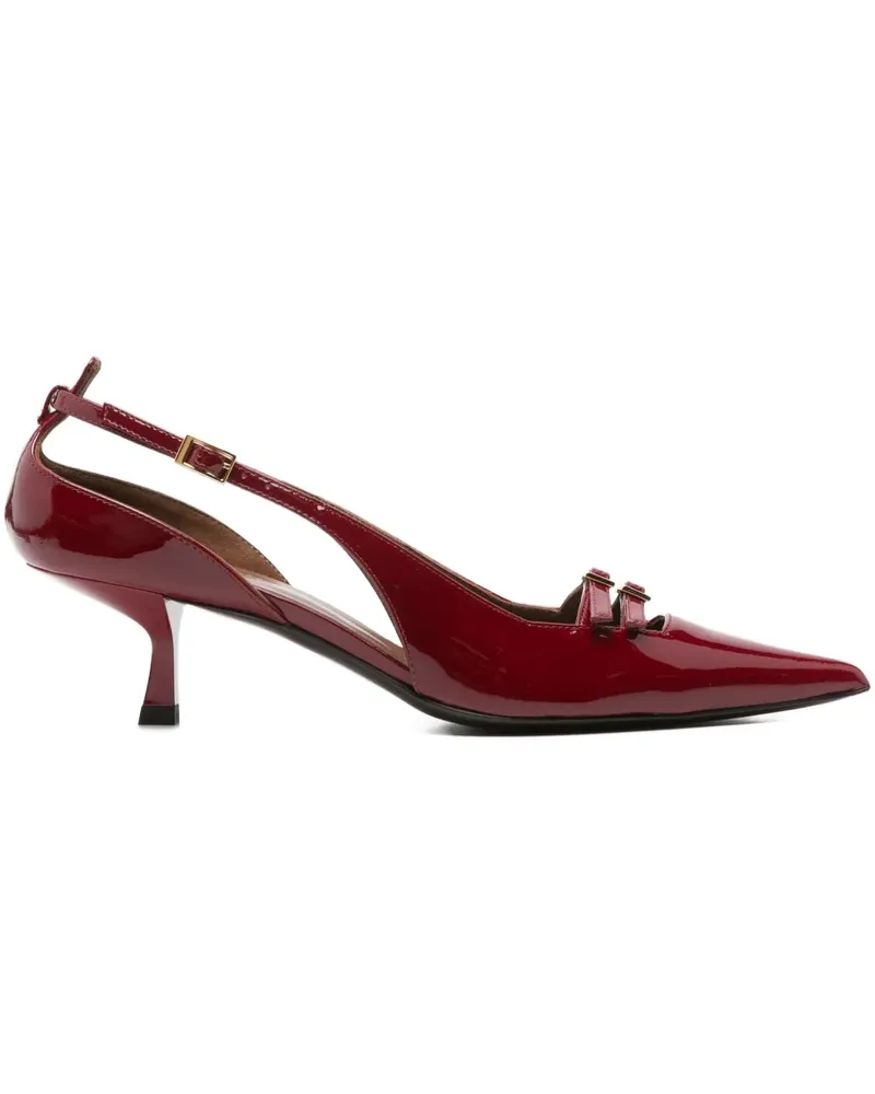 Giuseppe Zanotti 50mm leather heeled pumps - Rot Rot
