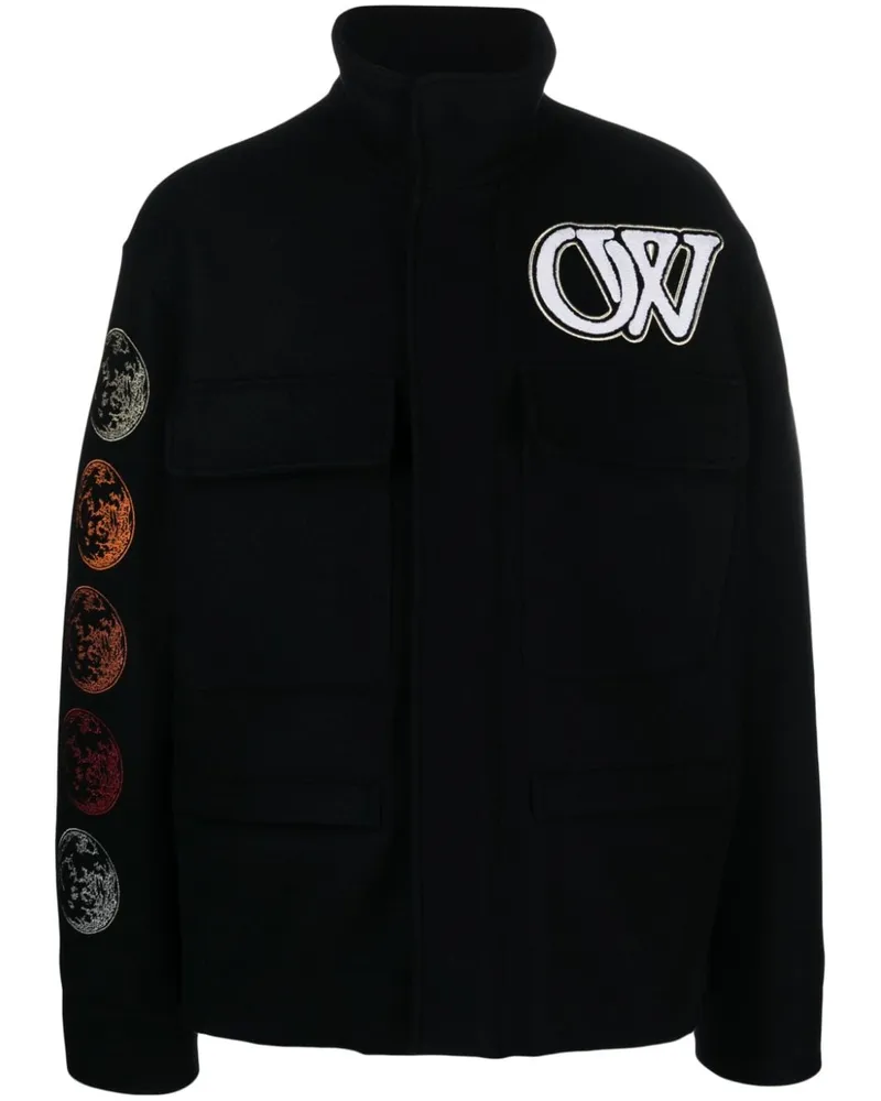 OFF-WHITE Phase Varsity Jacke - Schwarz Schwarz