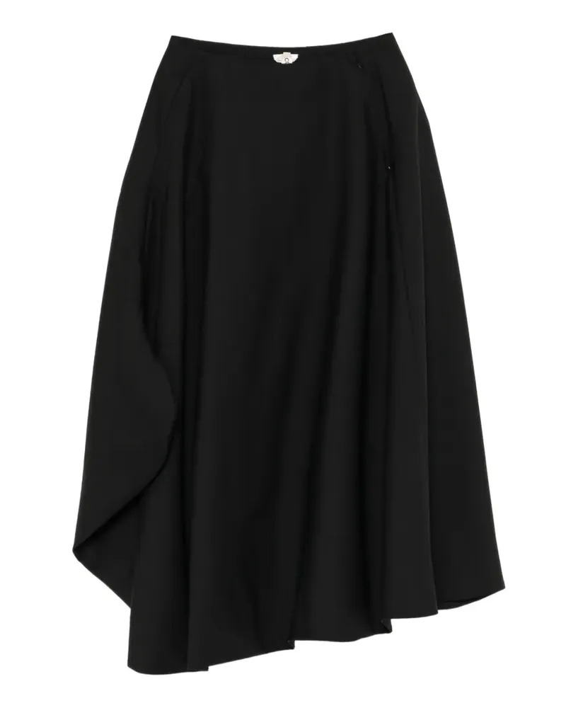Comme des Garçons Drapierter Rock - Schwarz Schwarz