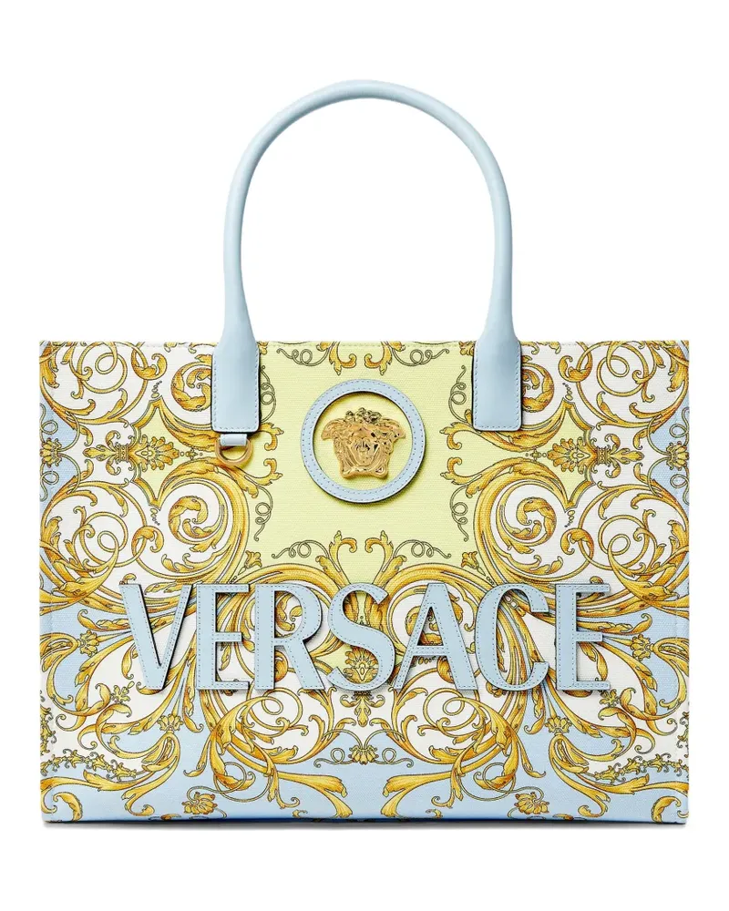 Versace Medusa Barocco-print tote bag - Blau Blau