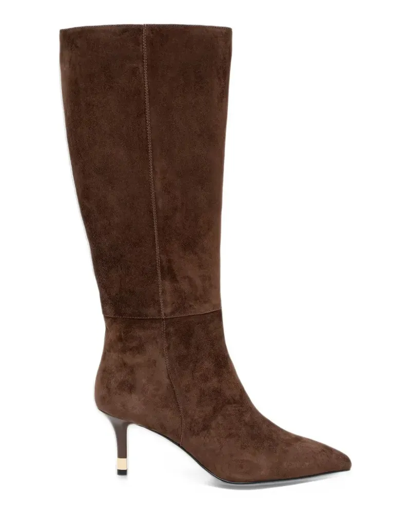 Furla Aria pointed-toe suede boots - Braun Braun