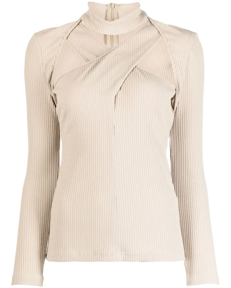 JKOO Oberteil mit überkreuzten Ärmeln - Grün Grün