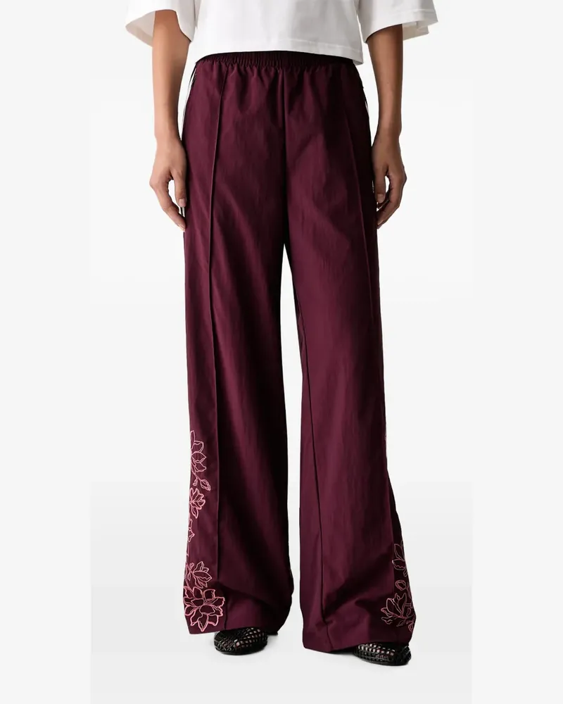adidas Floral GFX Firebird loose track pants - Braun Braun
