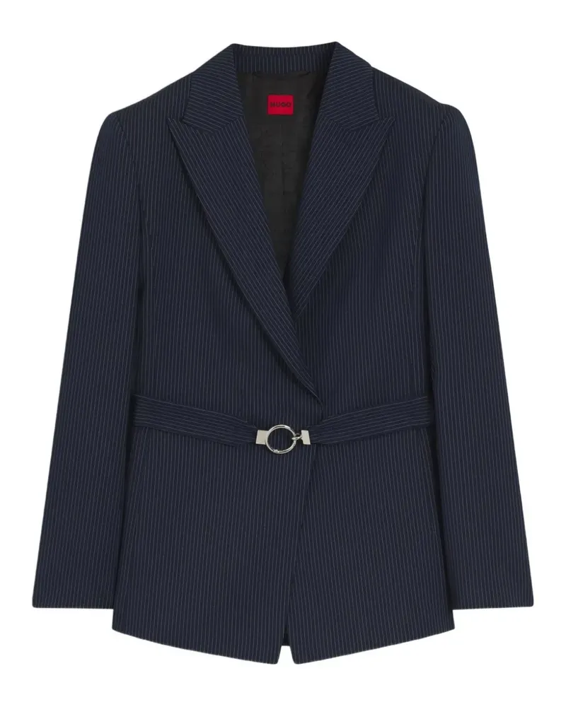 HUGO BOSS Blazer mit Nadelstreifen-Print - Blau Blau
