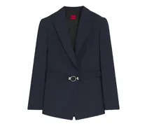 Blazer mit Nadelstreifen-Print - Blau