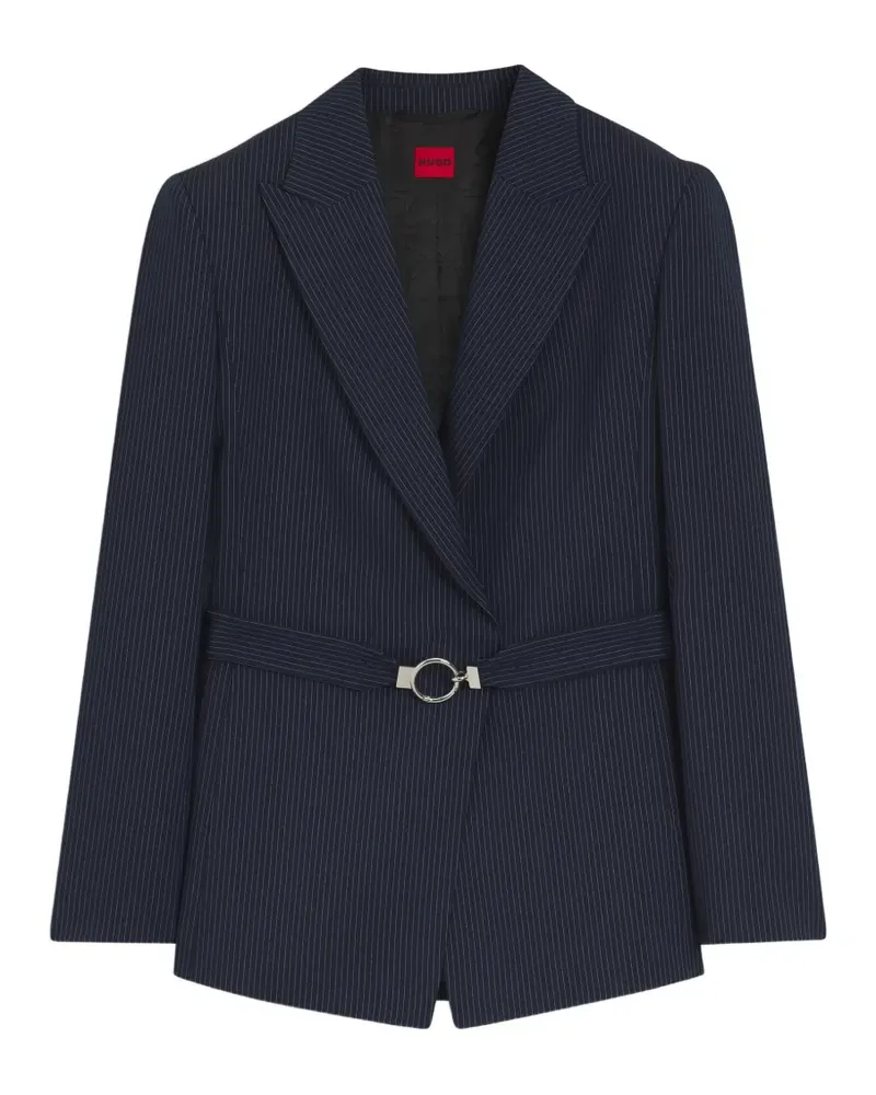 HUGO BOSS Blazer mit Nadelstreifen-Print - Blau Blau