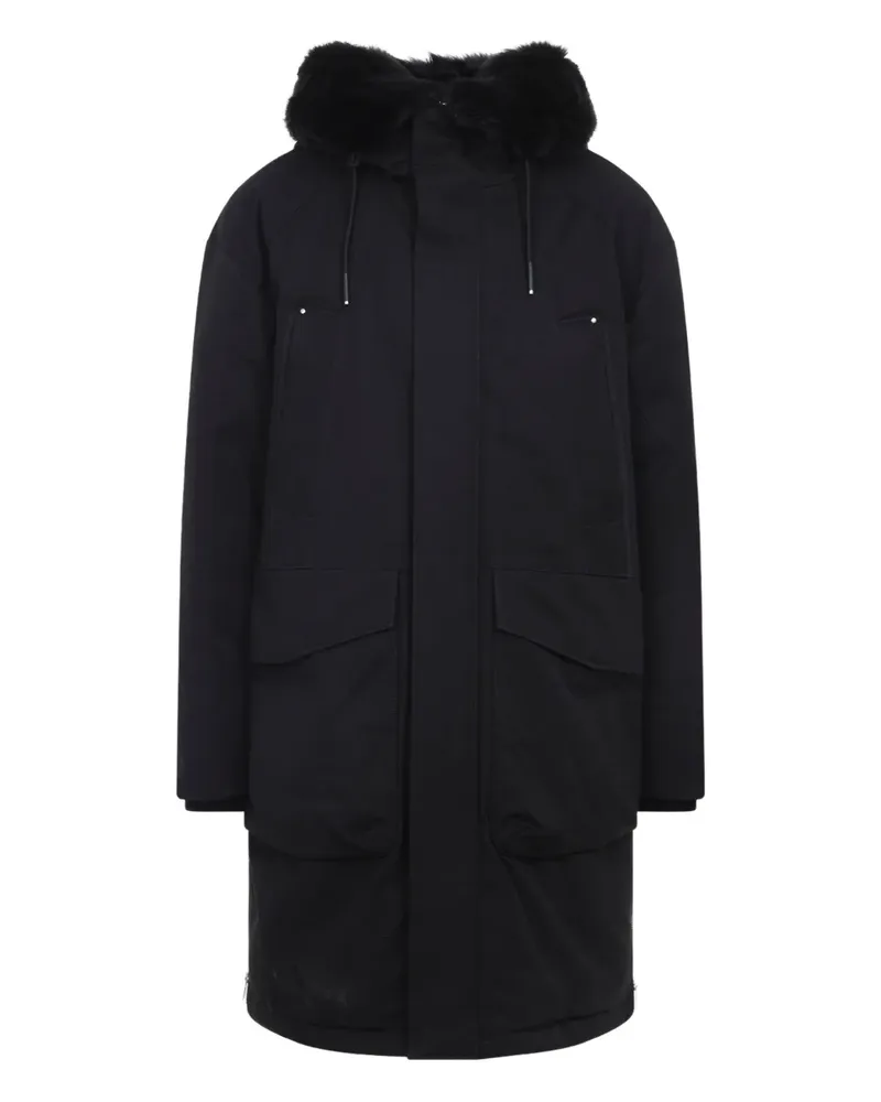 Moose Knuckles Parka mit Faux Fur - Schwarz Schwarz