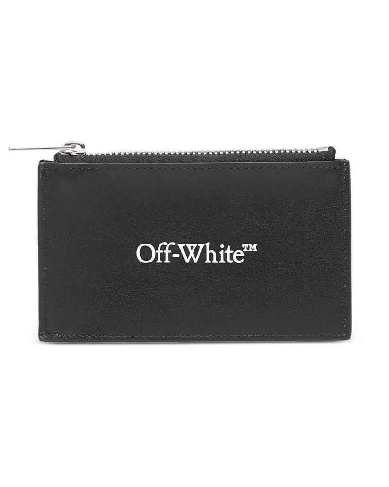OFF-WHITE zipper card case - Schwarz Schwarz