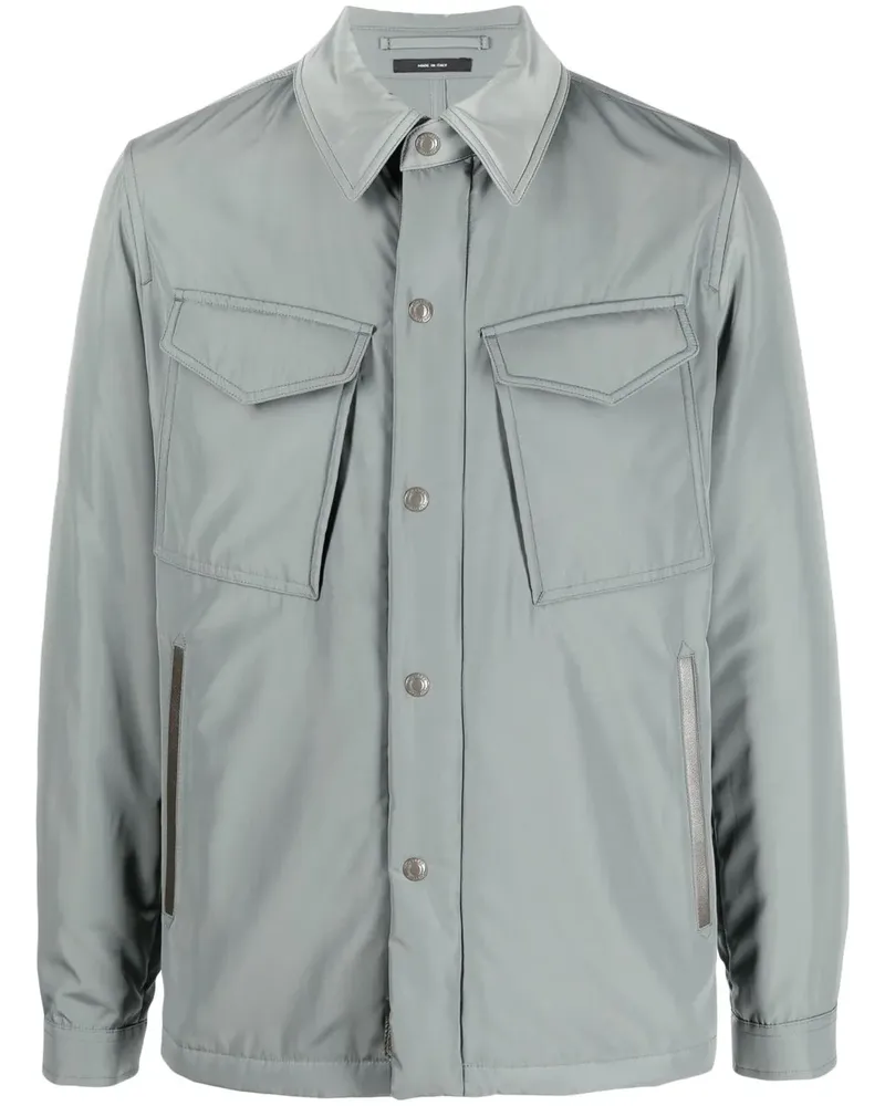 Tom Ford Hemdjacke mit Knopfleiste - Grün Grün