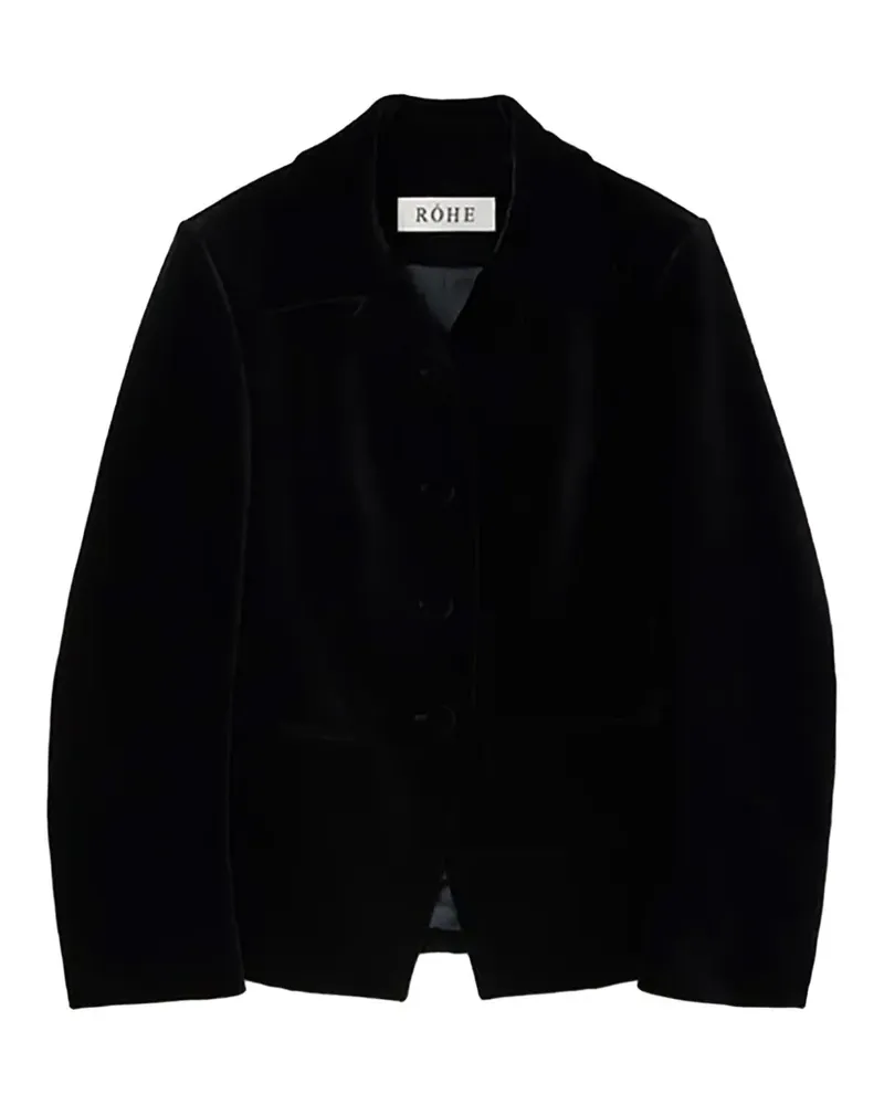Róhe fitted velvet blazer - Schwarz Schwarz