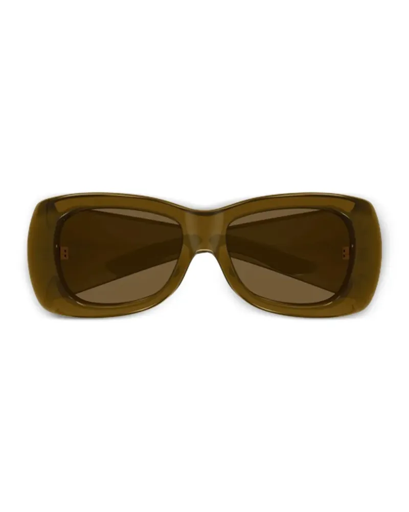 Saint Laurent rectangle-frame sunglasses - Braun Braun