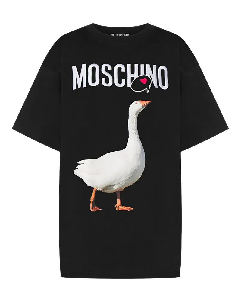 Moschino T-Shirt mit grafischem Print - Schwarz Schwarz