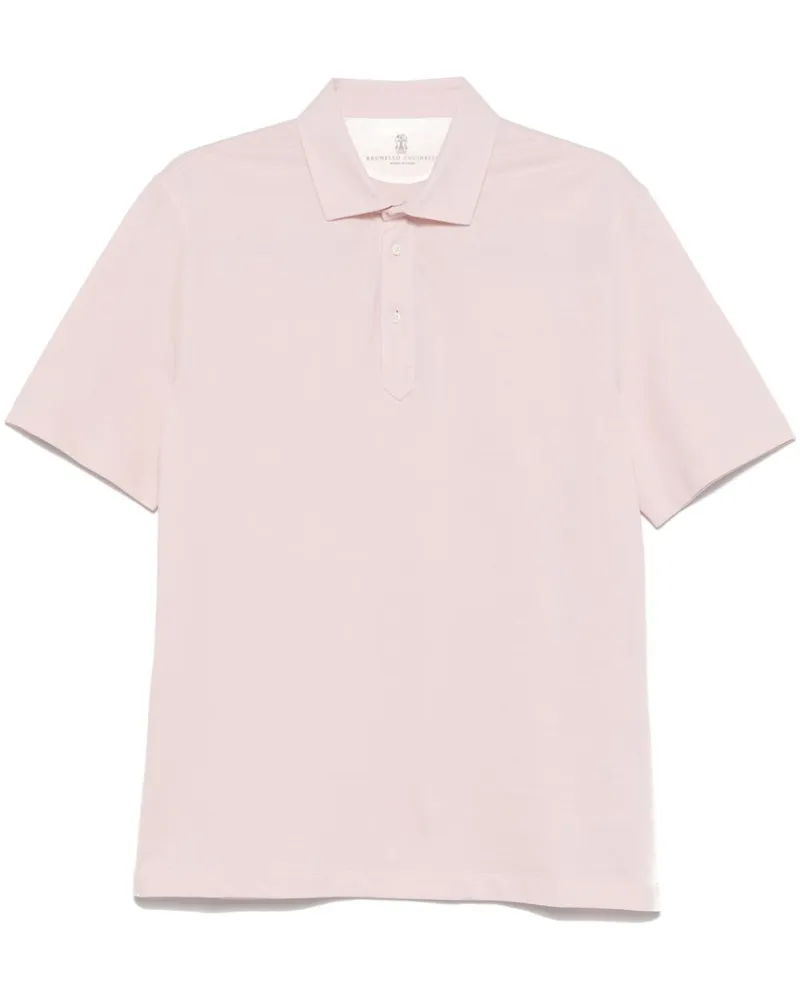 Brunello Cucinelli Klassisches Poloshirt - Rosa Rosa