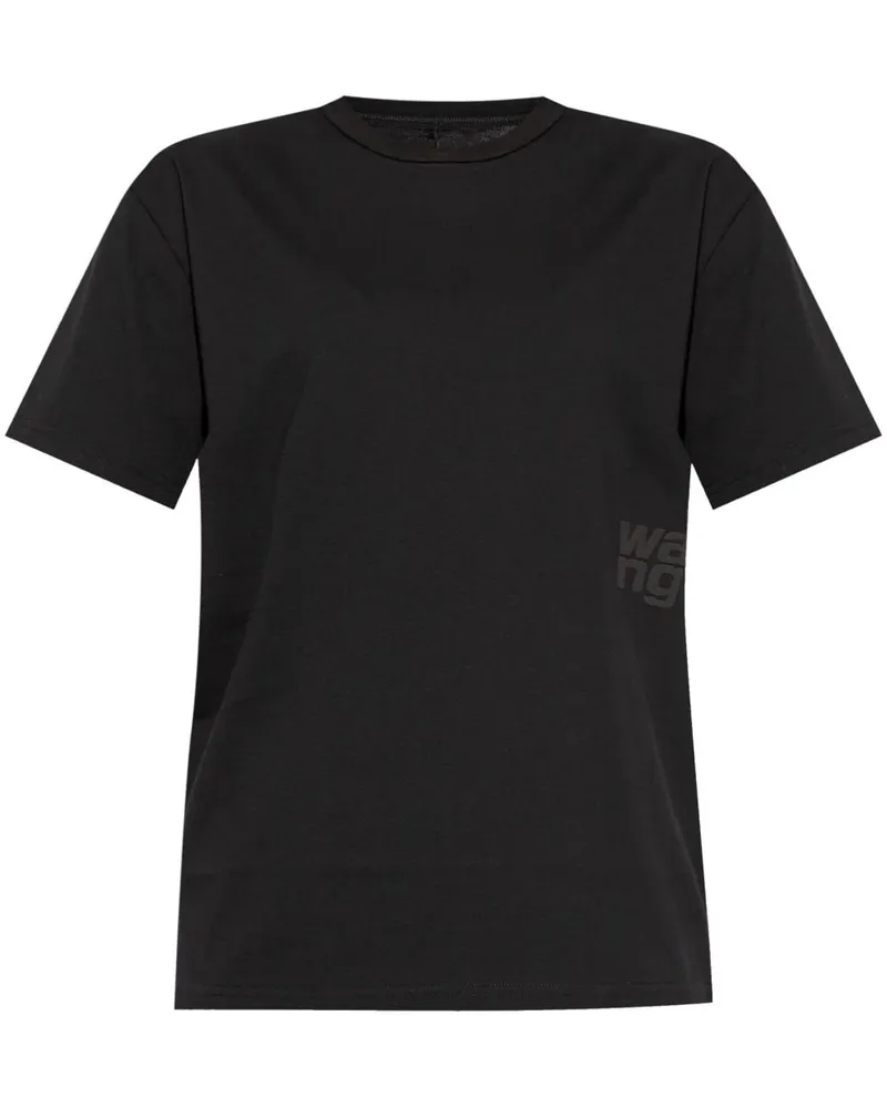 Alexander Wang T-Shirt mit Logo-Print Schwarz